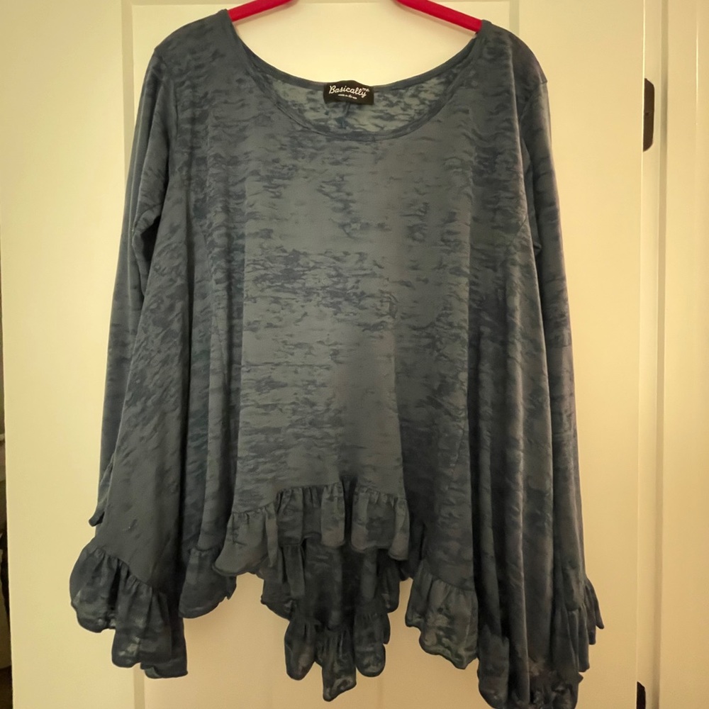Flowy Blue Top